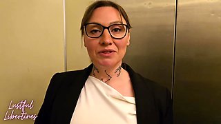 Cum hungry hotel manager seduced me as my wife showered in the next room.