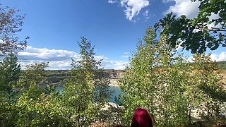 Redhead Latina: Lockdown Anal Ride in the Wild POV