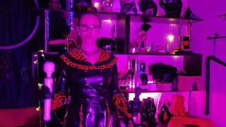 Red Rubber Fetish Femdom Latex Mistress Fetish BDSM Strap Heels Dominatrix