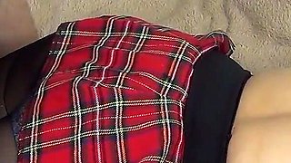 Reverse footjob on this bitch with a cool ass