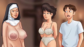 Sadistic nun goes wild in Summertime Saga, purging your sins