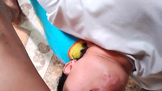 Colombian Girlfriend Deep Throats Big Cock & Swallows Huge Cumshot