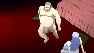 Hentai princess sucking a monsters hard cock