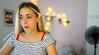 Blonde teen Sierras first erotic masturbation video