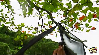 Pretty Brunette Sets up a Romantic Place to Have Hot Anal Sex on the Beach