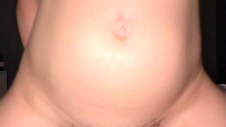 Would you let a pregnant slut ride you like this