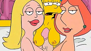 Griffins and Simpsons cheating whores