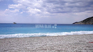 Mona Blue on the Beach