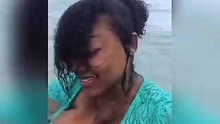 What a boob in the water.mp4