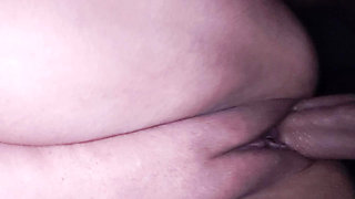 my husband let me fuck his friend in our bed while he works and is hot hearing my pussy farts while doggy fucked and creampied