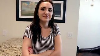 Naughty coed Kelsey Kage seduces the guy guarding her and uses her bald pussy to fuck her way to freedom
