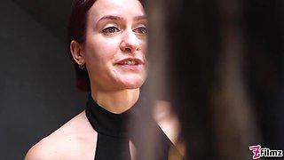 Dominatrix Miss Flora controls tattooed Anuskatzz