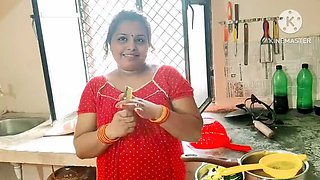 Hot Indian Bhabhi Fucked Hard in Kitchen - Hindi Dirty Talk & Big Cock Action