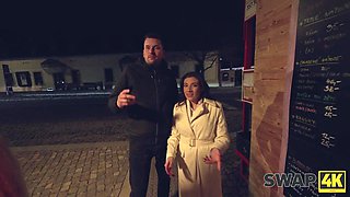 Veronica shares another guy's dick with Emily while other guy was watching POV