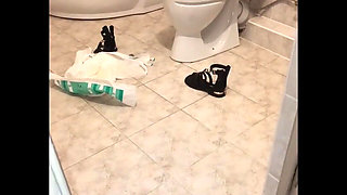 Pee Desperation in and Leather Pants