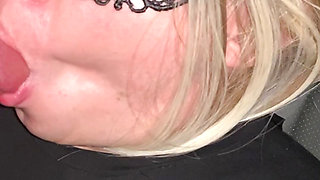 Trans slut, paid the taxi driver with a blowjob