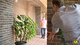 Daddy4k. dad faced his stepson's fiancee on the street and then fucked her in a locked shower