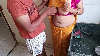 Naughty Desi Step Daughter Fucked Hard in Kitchen While Washing Dishes - Big Ass & Big Nipples