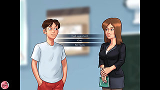I Touch My French Teacher's Tits (Summertime Saga #4) - Jazziuu