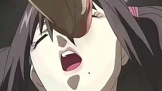 BDSM anime teens enslaved for businessmens pleasure