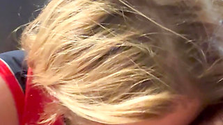 Preppy Milf blows her man after tennis