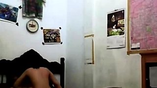 Indonesian Babe Orgasms on Fucking Machine