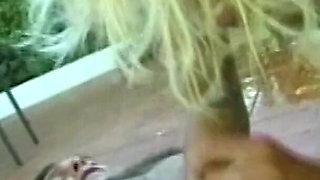 Slut Fucked on the Garden Table