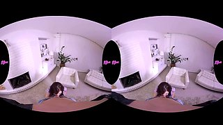 Elena Vega And Virtual Reality - Redhead Teen 18+ Craves For Creampie