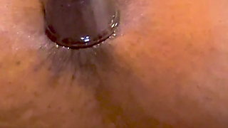 MATURE EBONY COUGAR USING NIPPLE SUCTION TOYS PT 1