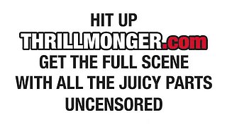 Blonde MILF Febby Twigs Gets Anal & Creampie from BBC on Big Black Couch - Squirting & Ass Eating