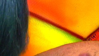 Wild Teen with Blue Hair Knows How to Make a Dick Cum Hard
