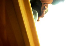 Amateur coeds voyeur fucking in public place