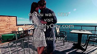 Crazy Teen Sex On The Balcony