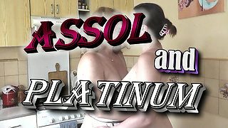 Charming Naked Girl Assol Learns to Cook in Kitchen. Big Natural Tits Perfect Ass. Pussy. Teenager. Virgin. MILF. Old and Young