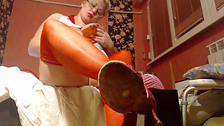 Nurse care and dirty shoe fetish, dirty talk