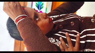 Stepsister and Stepbrother Hot Sex - Today My Elder Stepsister Was Watching on the Mobile on the Terrace.