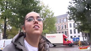 Curvy Latina And Esperanza Del Horno - Teen 18+ With Glasses Pick Up For Casting Fuck