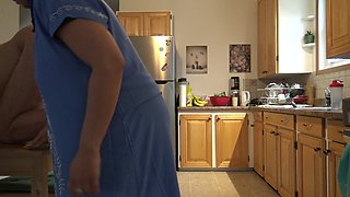 Arab Maid Cleans Kitchen and Asshole of Her British Boss