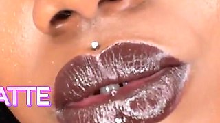 Brown Lipstick Worship by Goddess Chy Latte