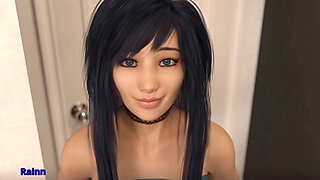 Anime hentai sex, big tits cosplay, three dimensional