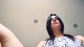 KristinaSlut Gapes Pussy Close Up - Russian Brunette Solo Orgasm