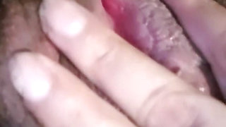 Young girl playing with her delicious pussy sends the video to her stepfather by mistake