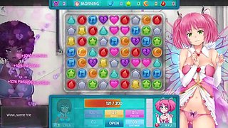 HuniePop 2 Threesome - Big Boobs & Big Ass Anime Hentai Game Fuck