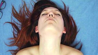 Student explores her pussy