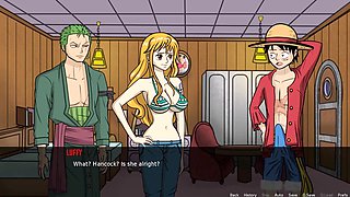 Nami from One Piece gets animated in a wild hentai scene