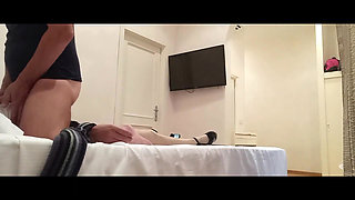 MILF in Stockings and Heels, Tied up and Fucked