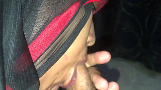 Indian Muslim Girl with Hijab, Deepthroat, Arab Style