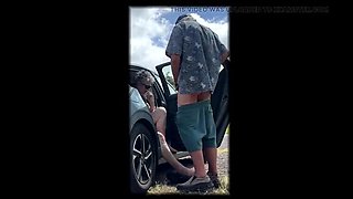 Hot Car Sex & Road Head with British Wife - Amateur Couple Fuck