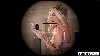 Tight Hot Blonde Loves To Show Off Her Flawless Ass With Dante Colle And Dakota Lyn