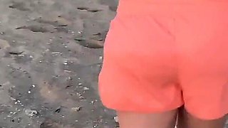 Wifey Flashing Tits at the Sunset